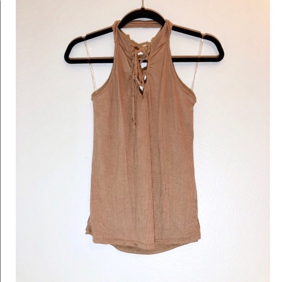 4/$20 Ribbed Lace Up Tank - 1 LEFT SIZE M - Picture 5 of 7